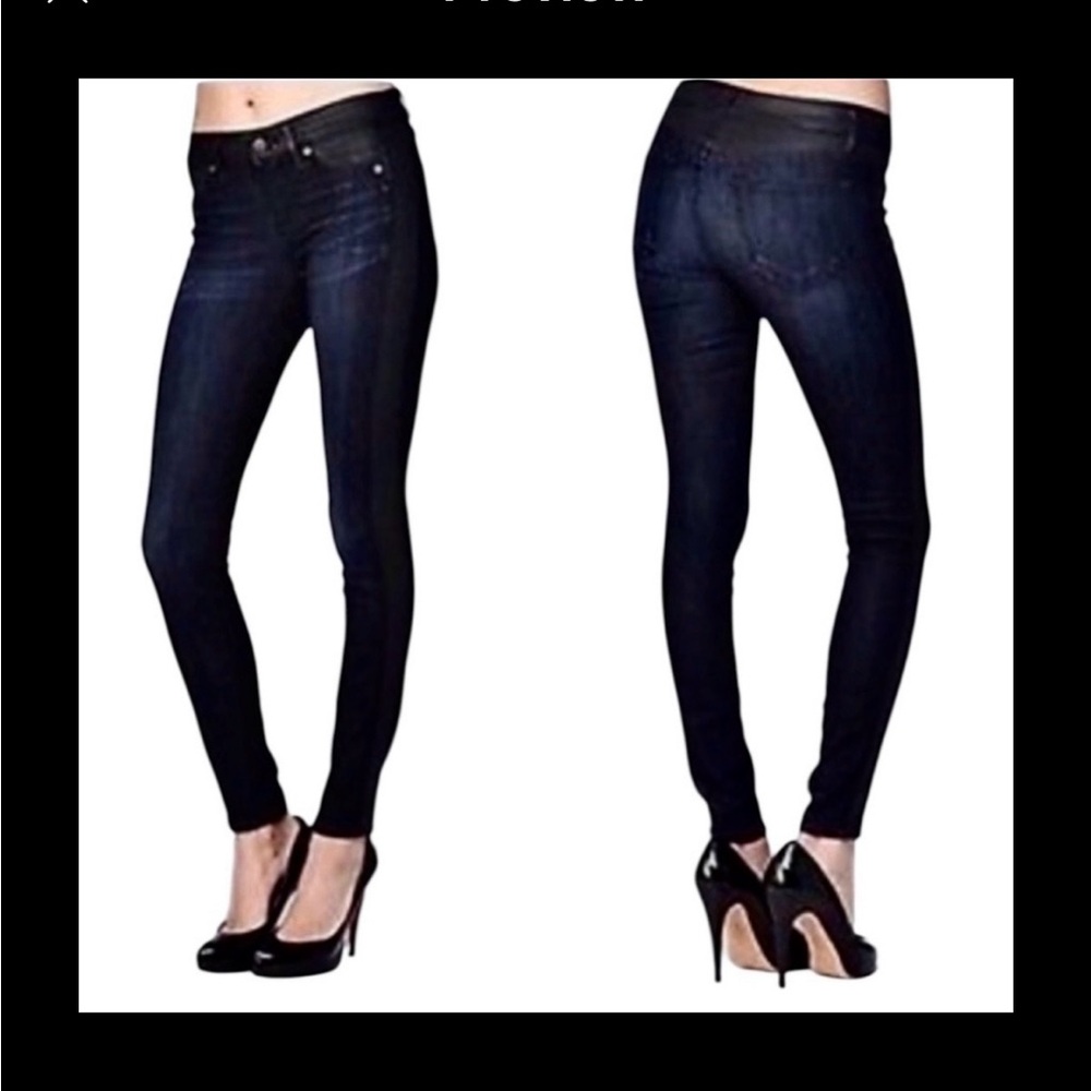 Rich & Skinny Stretch Skinny Jeans in Dark Wash Carly Blue
